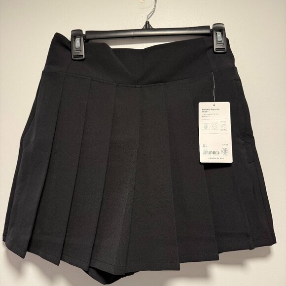 Athleta Black Endless Pleated Skort NWT 4 Work Athleisure - Picture 2 of 6